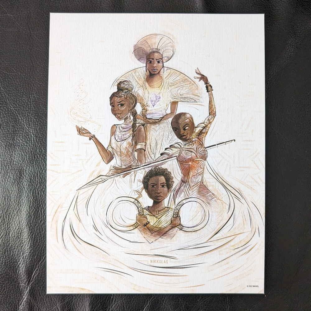 RARE Women of Wakanda by Nikkolas Smith, mini-poster, Disney/Marvel
